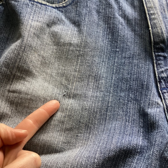 God Body Vintage Denim Shorts Y2K Hip Hop Blue Trim Mens 36 Retro Body Body Deni - Picture 10 of 10